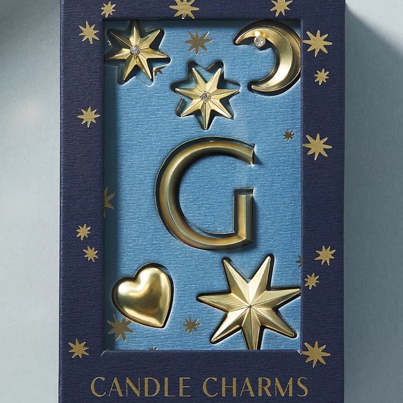 Anthropologie Other - NWT ANTHROPOLOGIE Gold Star and Moon Candle Charms